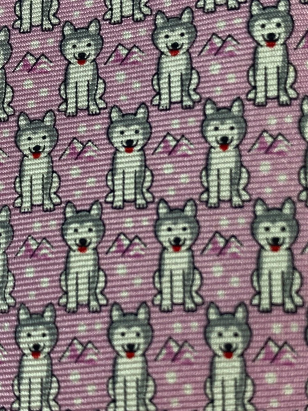 Tailorbyrd Collection Novelty Mens 100% Silk Tie Necktie Siberian Husky Print